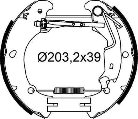 Valeo 554991 - Bremžu loku komplekts autodraugiem.lv