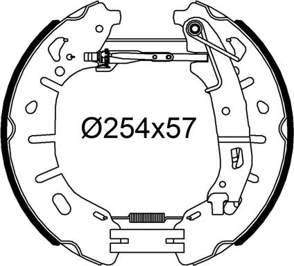 Valeo 554952 - Bremžu loku komplekts autodraugiem.lv