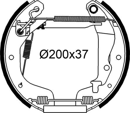 Valeo 554966 - Bremžu loku komplekts autodraugiem.lv