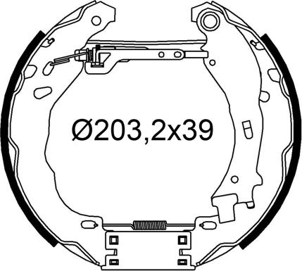 Valeo 554910 - Bremžu loku komplekts autodraugiem.lv