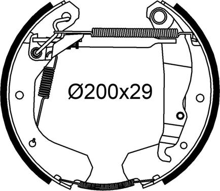 Valeo 554983 - Bremžu loku komplekts autodraugiem.lv