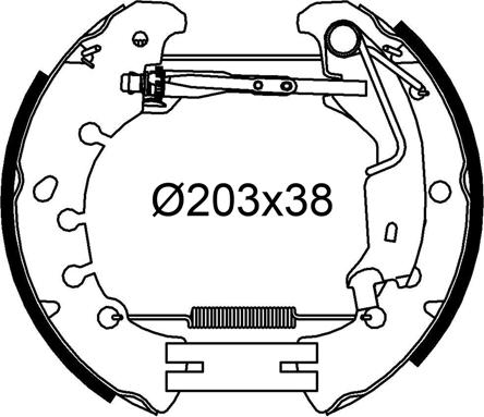 Valeo 554939 - Bremžu loku komplekts autodraugiem.lv