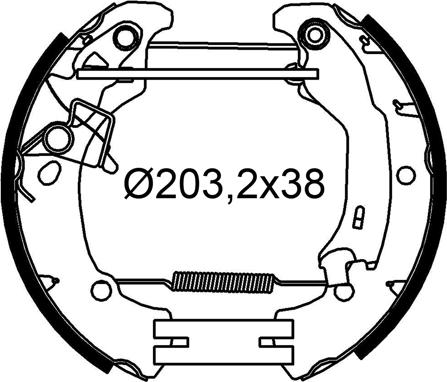 Valeo 554933 - Bremžu loku komplekts autodraugiem.lv