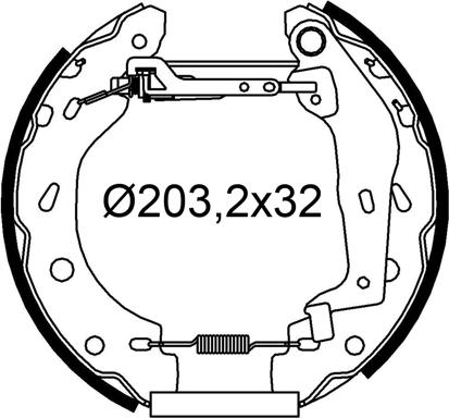 Valeo 554974 - Bremžu loku komplekts autodraugiem.lv