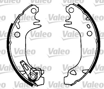 Valeo 554693 - Bremžu loku komplekts autodraugiem.lv