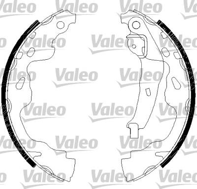 Valeo 554760 - Bremžu loku komplekts autodraugiem.lv