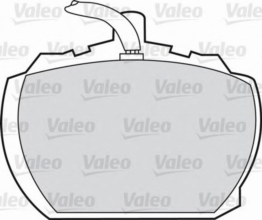 Valeo 551500 - Bremžu uzliku kompl., Disku bremzes autodraugiem.lv