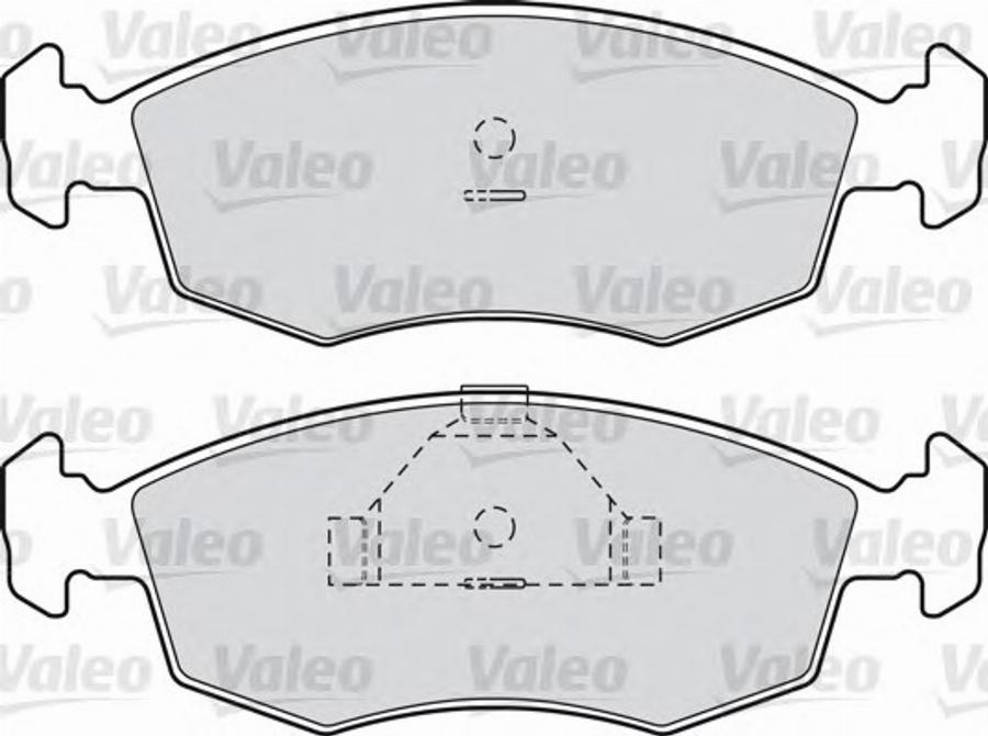 Valeo 551676 - Bremžu uzliku kompl., Disku bremzes autodraugiem.lv