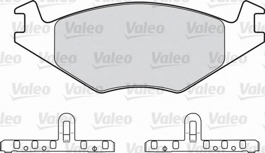 Valeo 551 024 - Bremžu uzliku kompl., Disku bremzes autodraugiem.lv