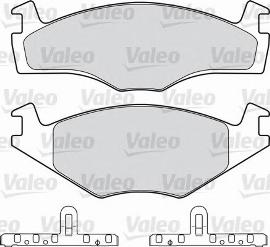 Valeo 551 025 - Bremžu uzliku kompl., Disku bremzes autodraugiem.lv