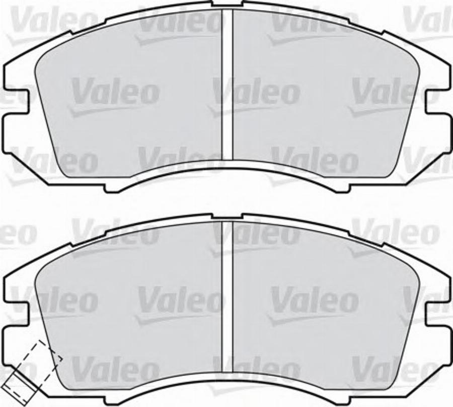 Valeo 551753 - Bremžu uzliku kompl., Disku bremzes autodraugiem.lv