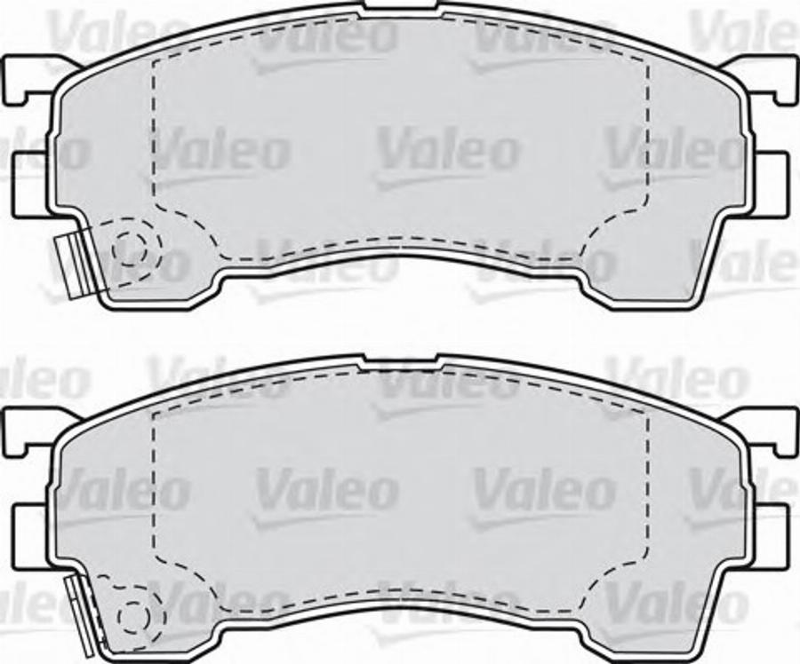 Valeo 551783 - Bremžu uzliku kompl., Disku bremzes autodraugiem.lv