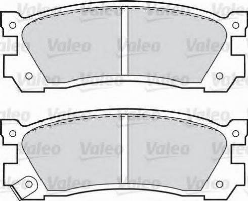 Valeo 551729 - Bremžu uzliku kompl., Disku bremzes autodraugiem.lv