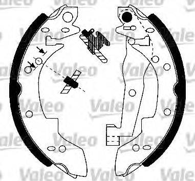 Valeo 553756 - Bremžu loku komplekts autodraugiem.lv