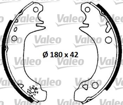 Valeo 553622 - Bremžu loku komplekts autodraugiem.lv