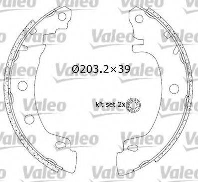 Valeo 553896 - Bremžu loku komplekts autodraugiem.lv