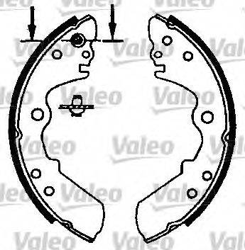 Valeo 553865 - Bremžu loku komplekts autodraugiem.lv