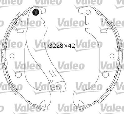 Valeo 553866 - Bremžu loku komplekts autodraugiem.lv