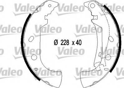 Valeo 553867 - Bremžu loku komplekts autodraugiem.lv