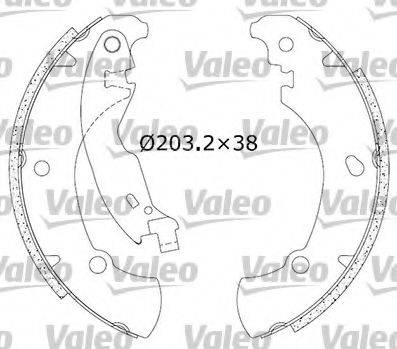 Valeo 554818 - Bremžu loku komplekts autodraugiem.lv