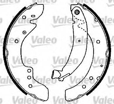 Valeo 553774 - Bremžu loku komplekts autodraugiem.lv