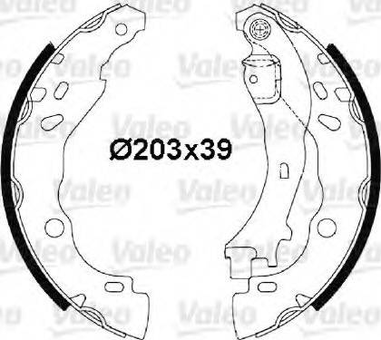 Valeo 564003 - Bremžu loku komplekts autodraugiem.lv