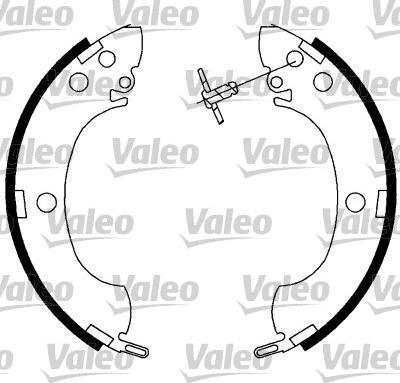 Valeo 564022 - Bremžu loku komplekts autodraugiem.lv