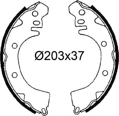 Valeo 564330 - Bremžu loku komplekts autodraugiem.lv