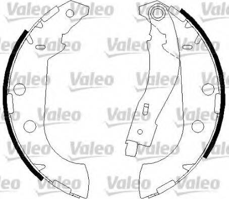 Valeo 562644 - Bremžu loku komplekts autodraugiem.lv