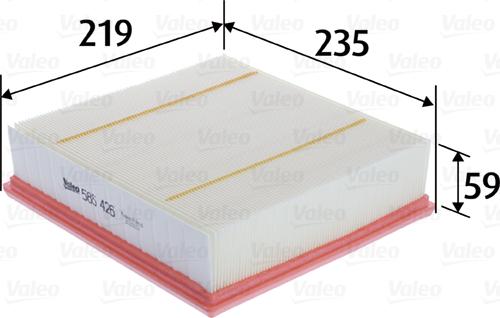 Valeo 585426 - Gaisa filtrs autodraugiem.lv
