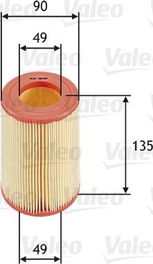 Valeo 585660 - Gaisa filtrs autodraugiem.lv