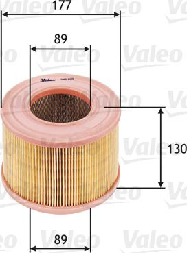 Valeo 585605 - Gaisa filtrs autodraugiem.lv