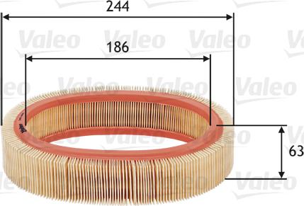 Valeo 585606 - Gaisa filtrs autodraugiem.lv