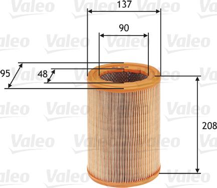 Valeo 585608 - Gaisa filtrs autodraugiem.lv