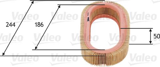 Valeo 585616 - Gaisa filtrs autodraugiem.lv