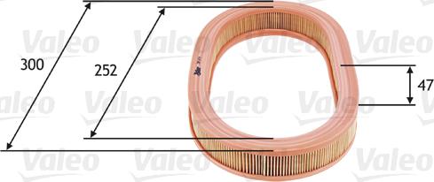 Valeo 585674 - Gaisa filtrs autodraugiem.lv