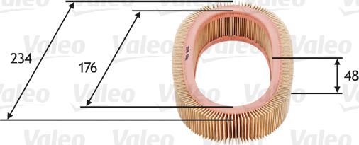 Valeo 585671 - Gaisa filtrs autodraugiem.lv