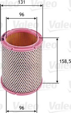 Valeo 585711 - Gaisa filtrs autodraugiem.lv