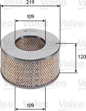 Valeo 585724 - Gaisa filtrs autodraugiem.lv