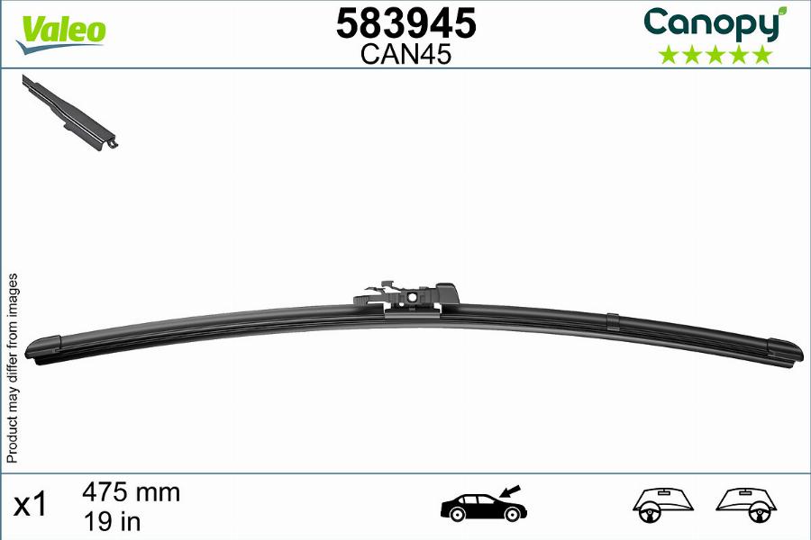 Valeo 583945 - Stikla tīrītāja slotiņa autodraugiem.lv