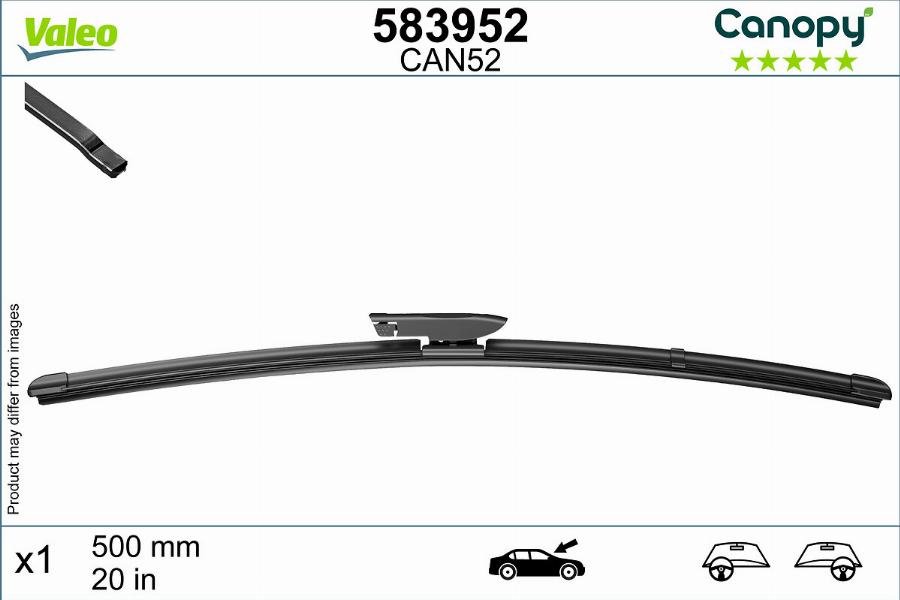 Valeo 583952 - Stikla tīrītāja slotiņa autodraugiem.lv