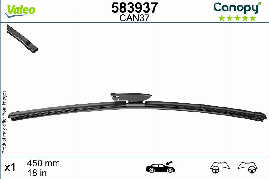 Valeo 583937 - Stikla tīrītāja slotiņa autodraugiem.lv