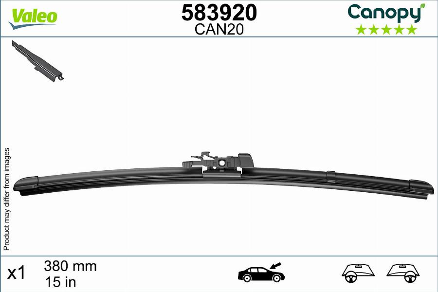 Valeo 583920 - Stikla tīrītāja slotiņa autodraugiem.lv