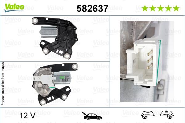 Valeo 582637 - Stikla tīrītāju motors autodraugiem.lv
