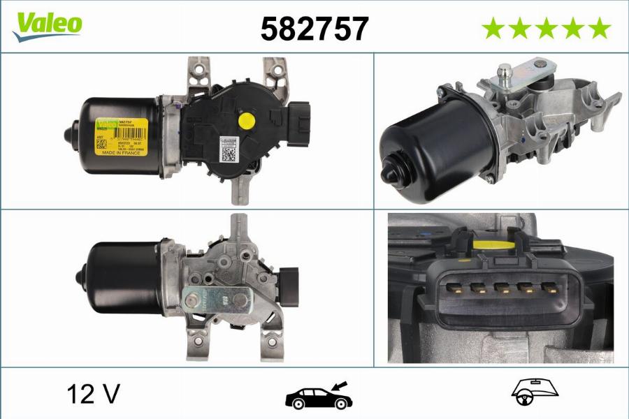 Valeo 582757 - Stikla tīrītāju motors autodraugiem.lv