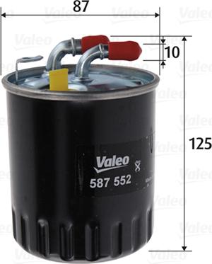 Valeo 587552 - Degvielas filtrs autodraugiem.lv