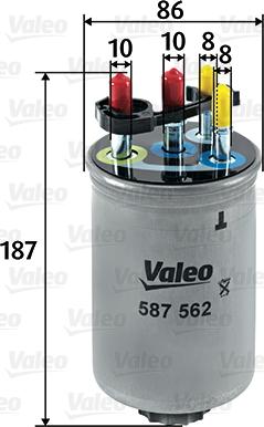 Valeo 587562 - Eļļas filtrs autodraugiem.lv