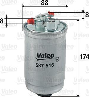 Valeo 587516 - Degvielas filtrs autodraugiem.lv