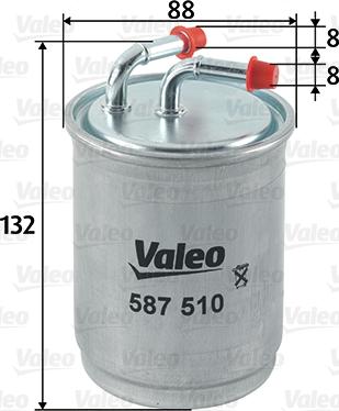Valeo 587510 - Degvielas filtrs autodraugiem.lv