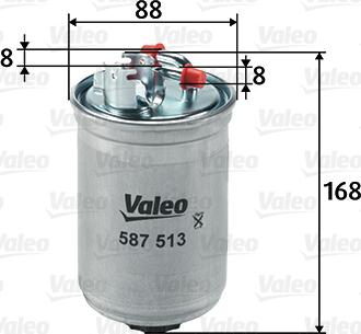 Valeo 587513 - Degvielas filtrs autodraugiem.lv